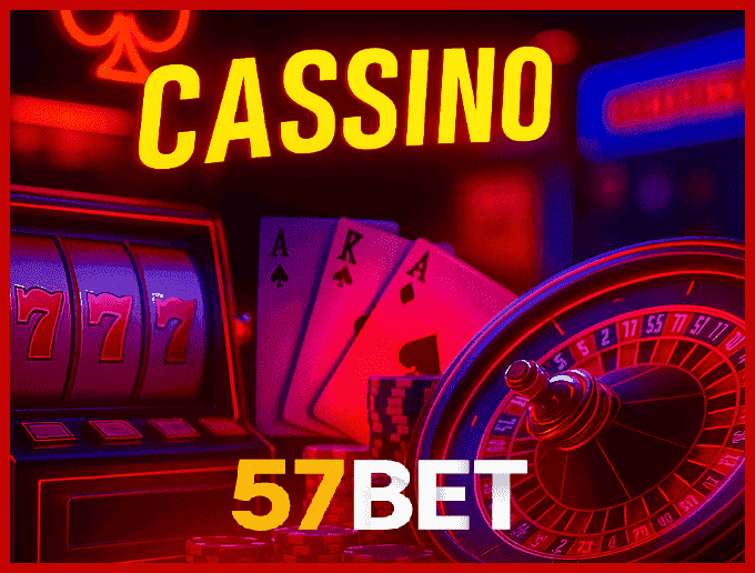 Imagem mostrando o cassino ao vivo da 57BET com dealers reais conduzindo jogos de mesa